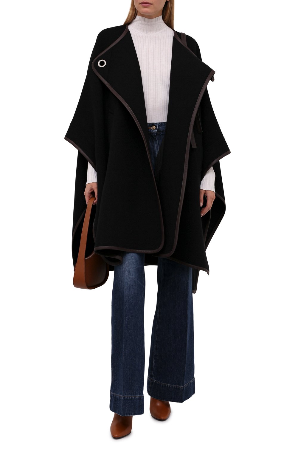 Накидка из шерсти и кашемира CHLOÉ, арт. CHC21AMA09071, фото 2