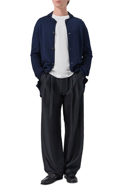 Шелковые брюки GIORGIO ARMANI черного цвета по цене 184500 руб., арт. GM003380/TE21016, фото 2 Шелковые брюки GIORGIO ARMANI, арт. GM003380/TE21016, фото 2