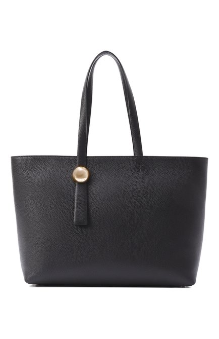 Женская сумка-тоут sfera large FURLA черного цвета, арт. WB01353/HSF000 | Фото 1 (Драгоценные камни: Проставлено; Размер: large; Материал: Натуральная кожа; Материал сплава: Проставлено)