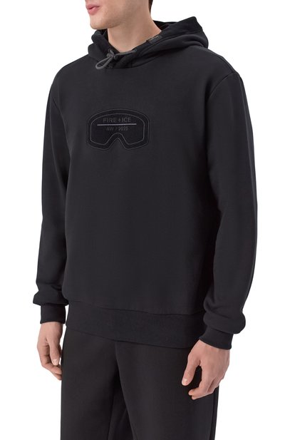 Хлопковое худи BOGNER FIRE+ICE черного цвета по цене 24200 руб., арт. 84318517, фото 3 Хлопковое худи BOGNER FIRE+ICE, арт. 84318517, фото 3