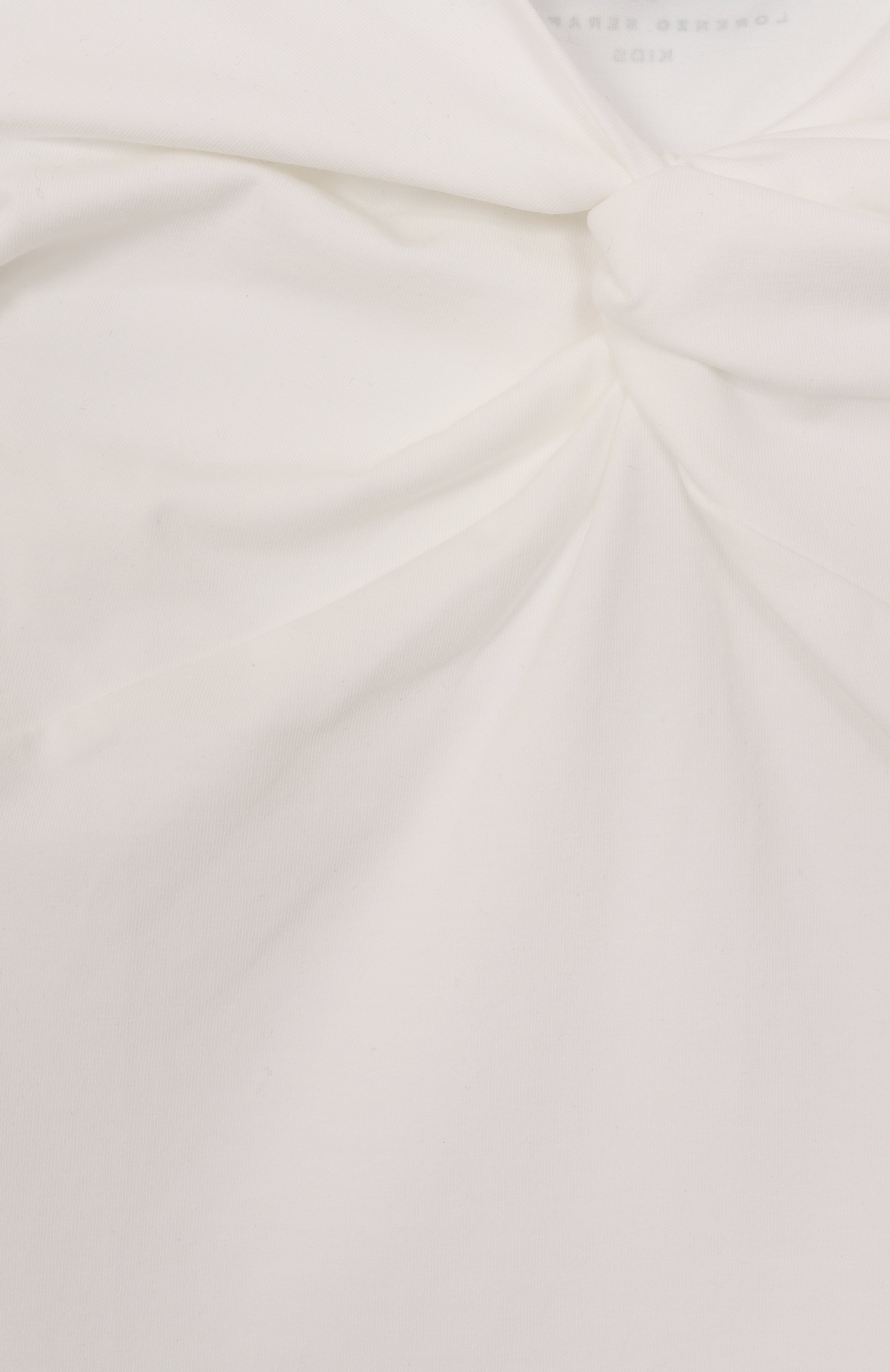 Хлопковая футболка PHILOSOPHY DI LORENZO SERAFINI KIDS молочного цвета по цене 15800 руб., арт. I1E618/5202/4-10, фото 3 Хлопковая футболка PHILOSOPHY DI LORENZO SERAFINI KIDS, арт. I1E618/5202/4-10, фото 3