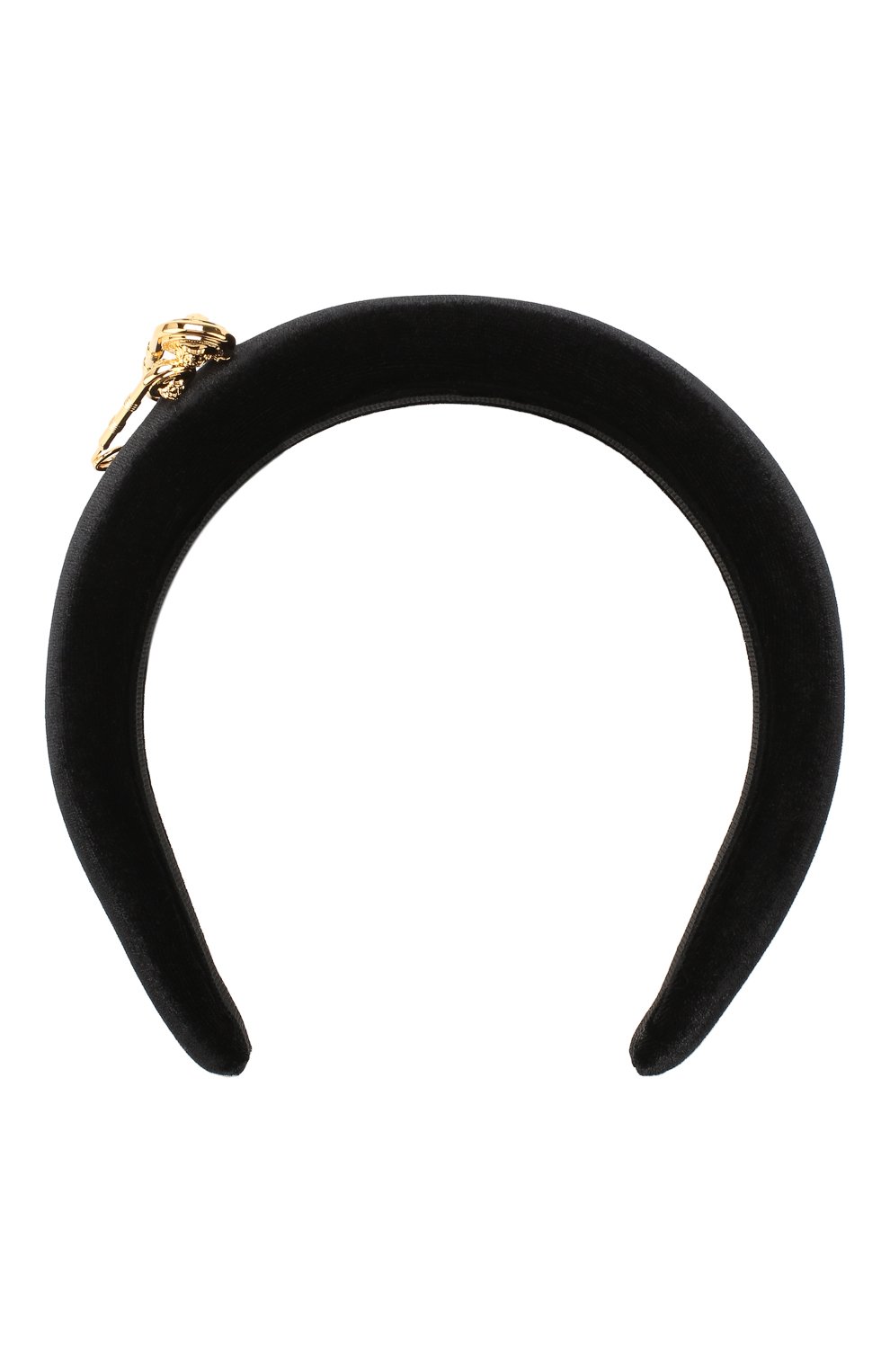 Ободок для волос VERSACE черного цвета по цене 39200 руб., арт. ICER001/A233131, фото 1 Ободок для волос VERSACE, арт. ICER001/A233131, фото 1