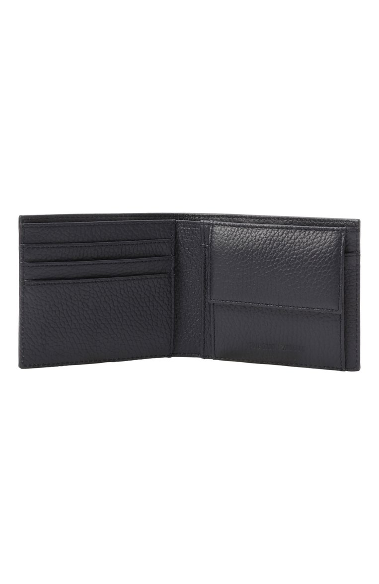 Мужской кожаное портмоне EMPORIO ARMANI темно-синего цвета, арт. Y4R167/Y068E | Фото 3 (Материал сплава: Проставлено; Материал: Натуральная кожа; Нос: Не проставлено)
