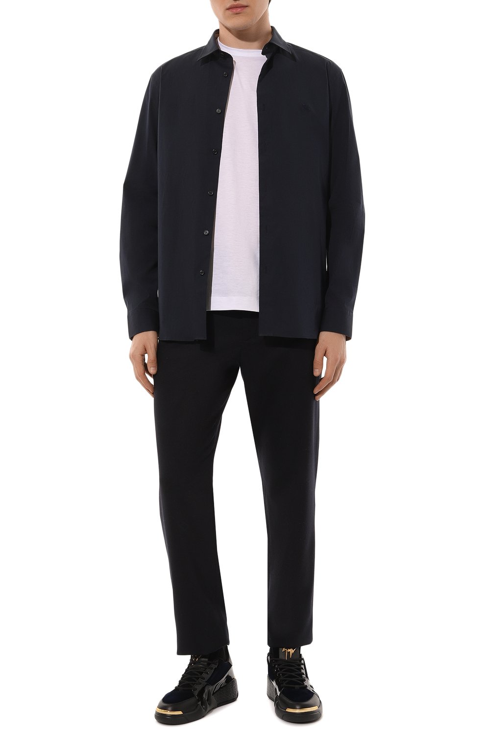 Хлопковая рубашка BURBERRY, арт. 8071800, фото 2