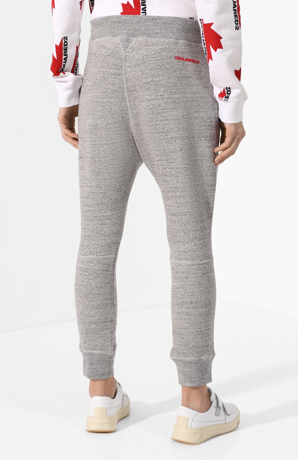 Хлопковые джоггеры DSQUARED2 серого цвета по цене 48100 руб., арт. S73KA0474/S25148, фото 4 Хлопковые джоггеры DSQUARED2, арт. S73KA0474/S25148, фото 4
