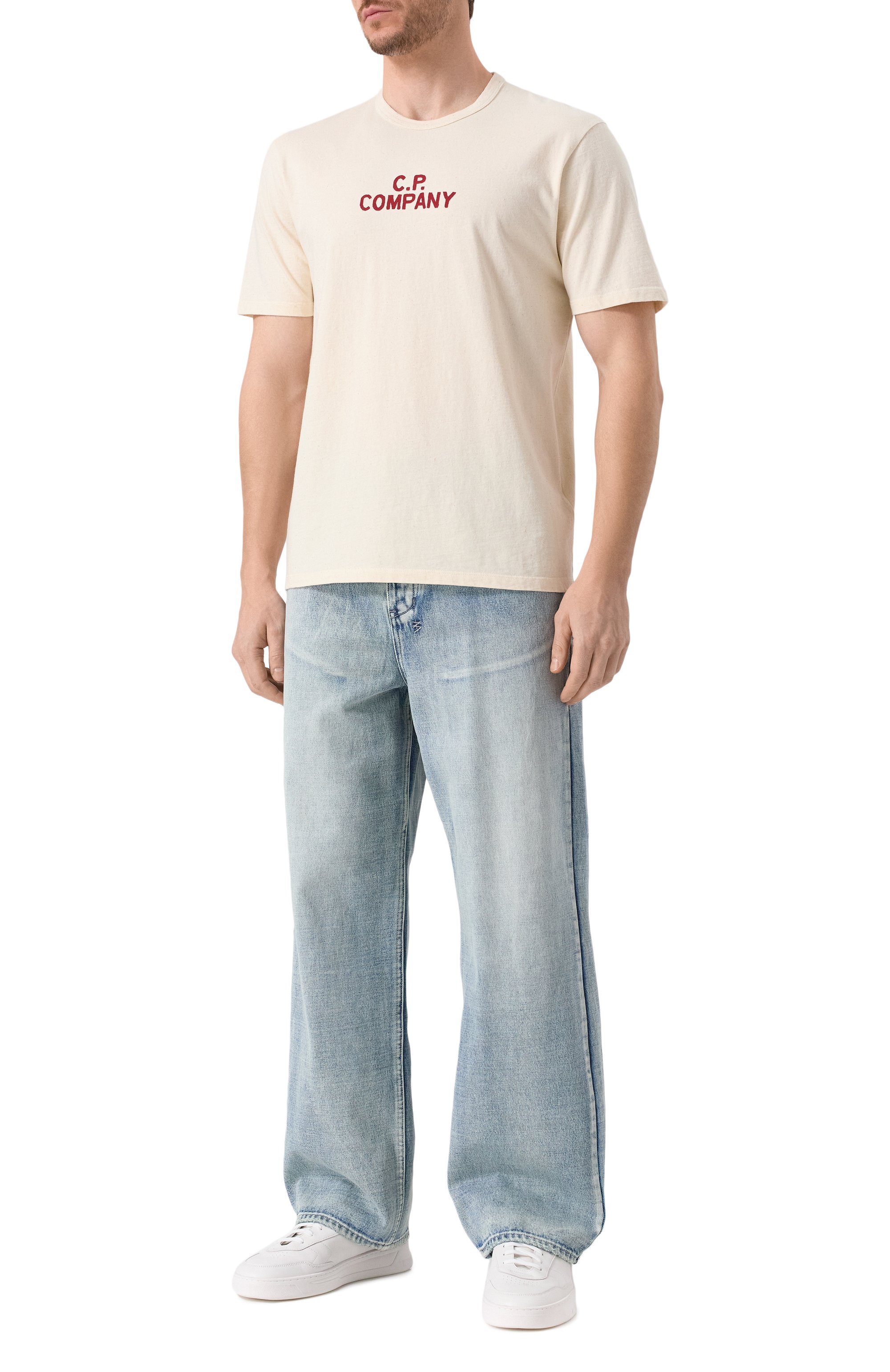 Хлопковая футболка C.P. COMPANY, арт. 18CMTS252A110094W, фото 2