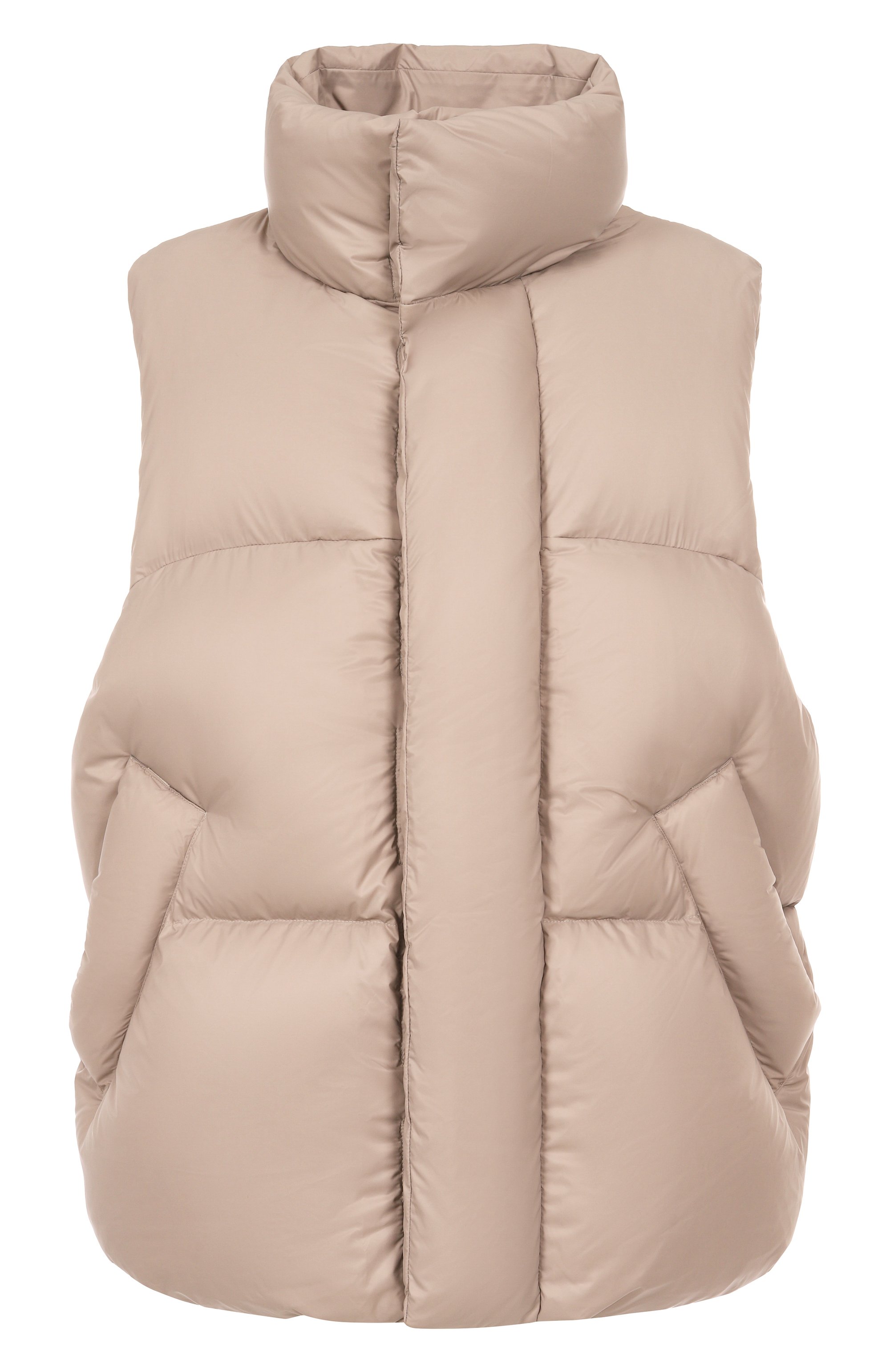 Пуховый жилет MORDECAI светло-бежевого цвета по цене 106000 руб., арт. 25A96MRU04/S, фото 1 Пуховый жилет MORDECAI, арт. 25A96MRU04/S, фото 1