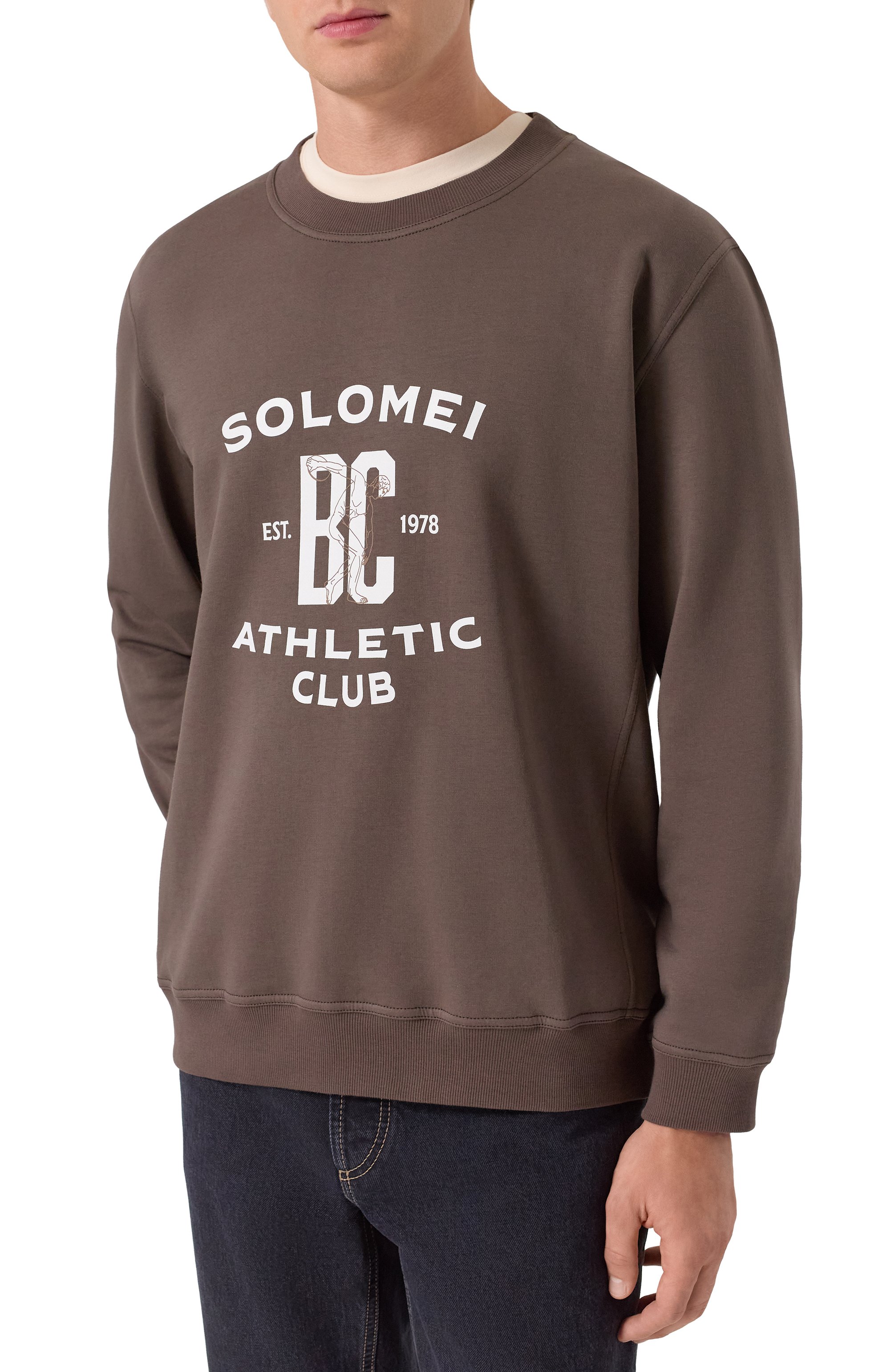 Хлопковый свитшот BRUNELLO CUCINELLI, арт. MW8633380G, фото 3