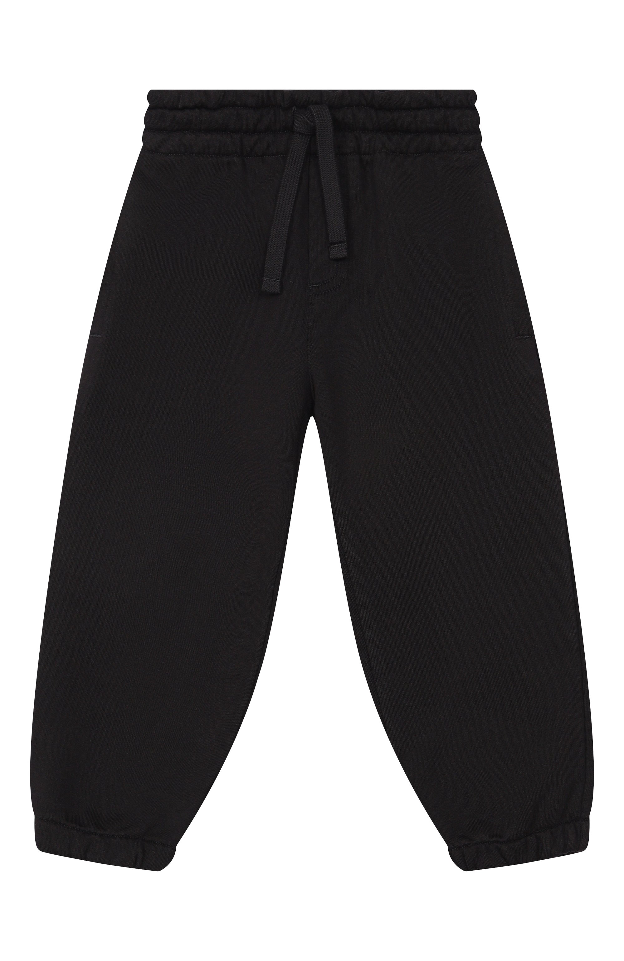 Хлопковые джоггеры DOLCE & GABBANA черного цвета по цене 35700 руб., арт. L4JPLE/G7PTH, фото 1 Хлопковые джоггеры DOLCE & GABBANA, арт. L4JPLE/G7PTH, фото 1