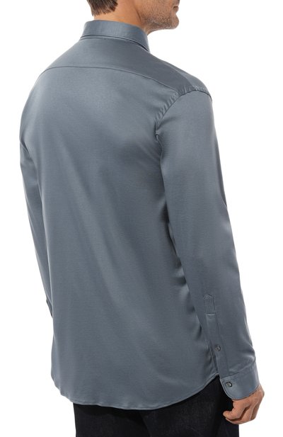 Хлопковая рубашка VAN LAACK голубого цвета по цене 29950 руб., арт. PER-LSF/180031/3XL, фото 4 Хлопковая рубашка VAN LAACK, арт. PER-LSF/180031/3XL, фото 4