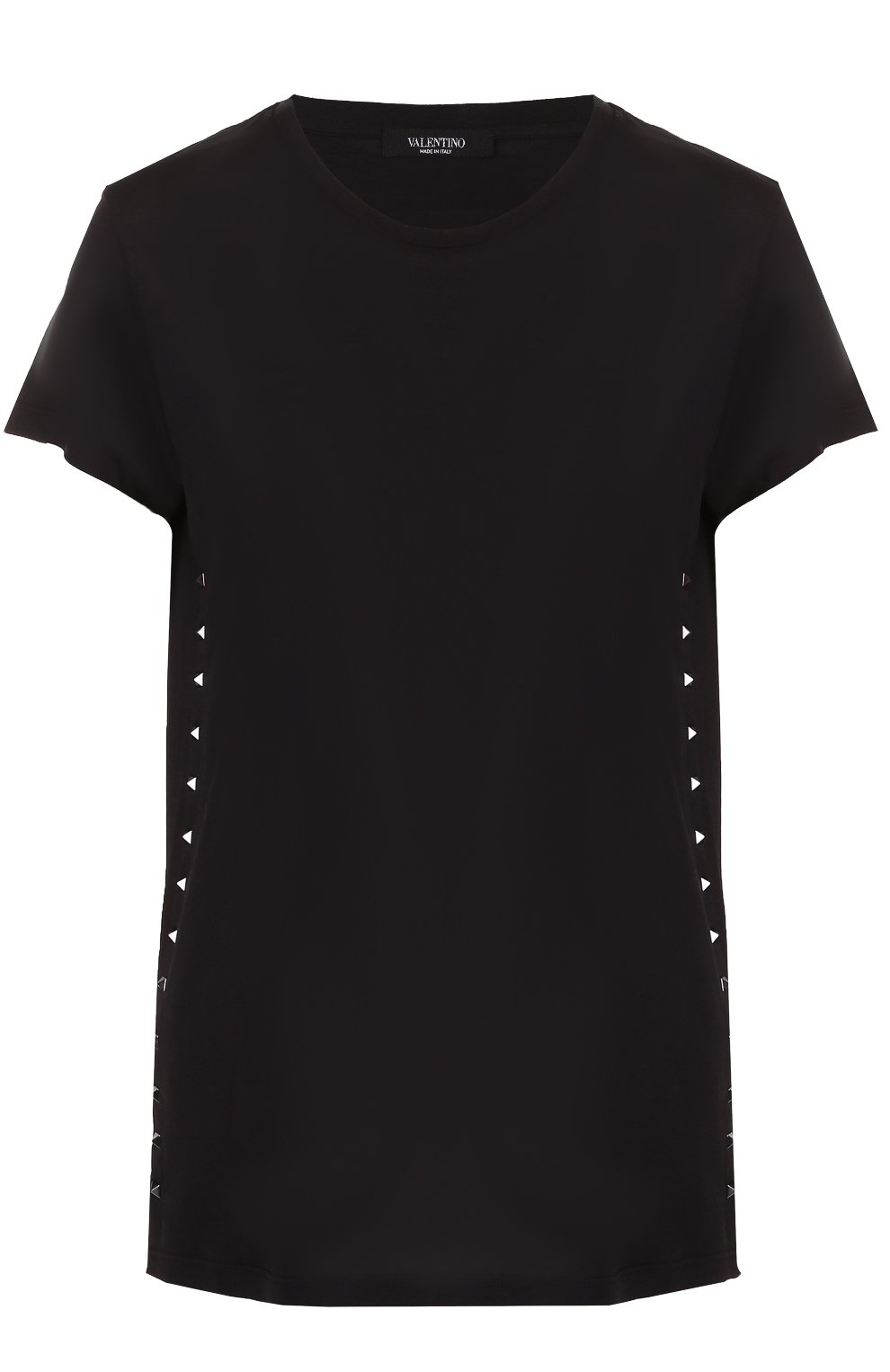 Футболка прямого кроя с заклепками VALENTINO, арт. NB3MG02Z/2QJ, фото 1