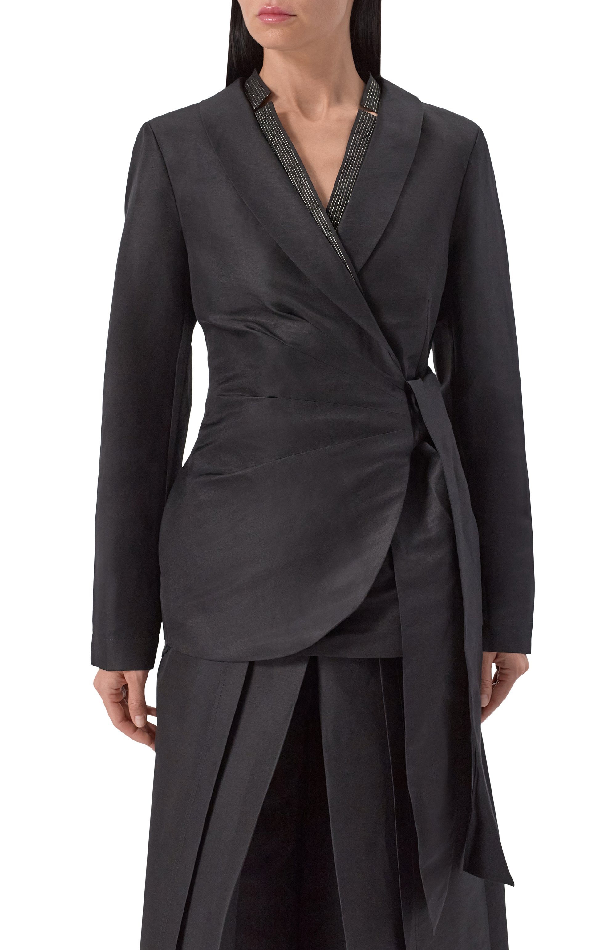 Жакет из вискозы и льна FREEAGE, арт. WS25.JK109.2070.900, фото 3