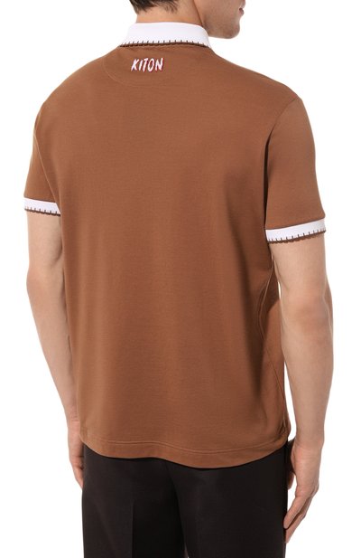 Хлопковое поло KITON, арт. UMK0231, фото 4