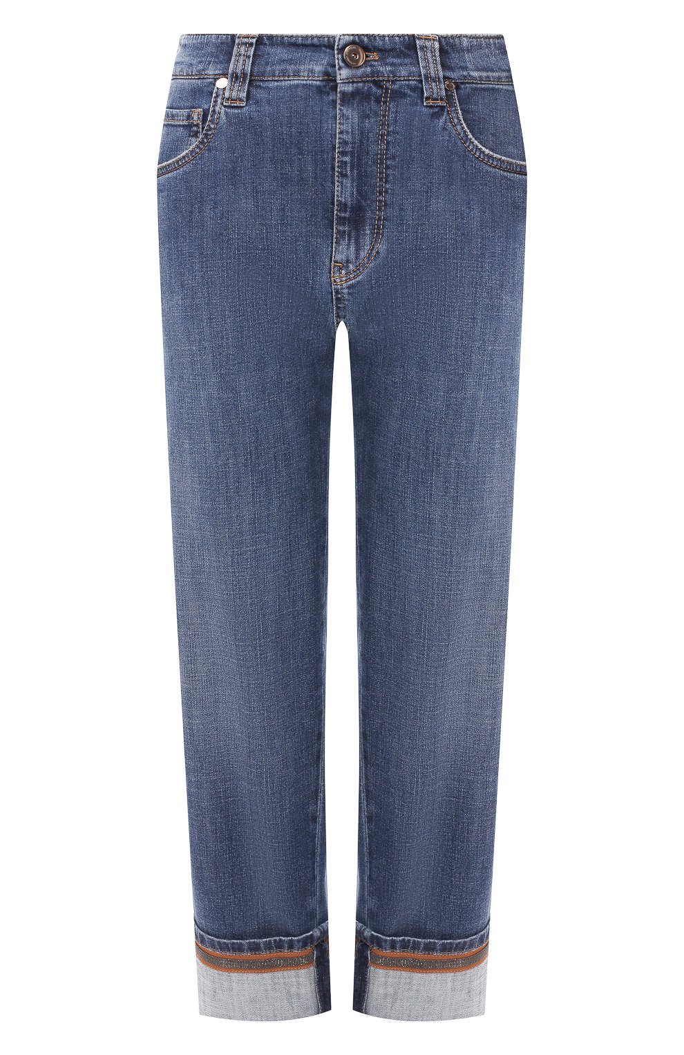 Джинсы с отворотами BRUNELLO CUCINELLI, арт. MP107P5466, фото 1