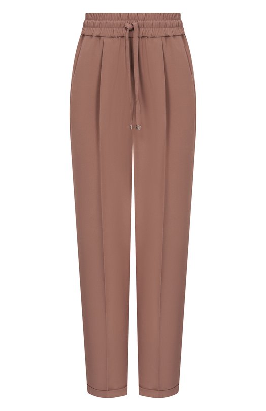 Шелковые брюки Kiton D37102K0977 Коричневый D37102K0977