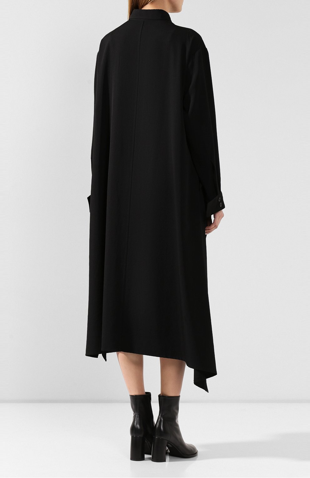 Шерстяное платье YOHJI YAMAMOTO, арт. NC-D04-100, фото 4