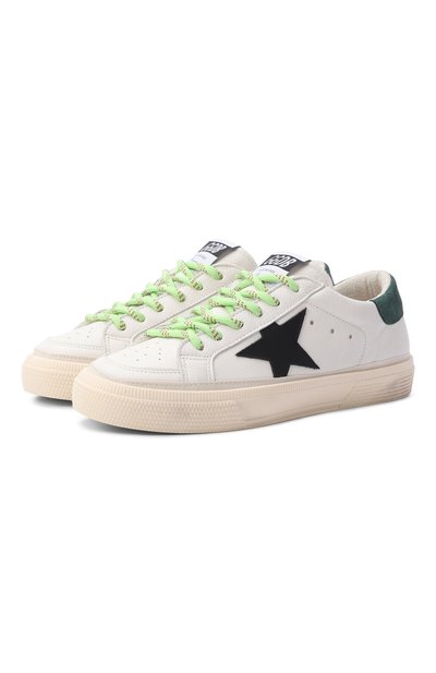 Кожаные кеды may GOLDEN GOOSE DELUXE BRAND, арт. GTF00496.F008670