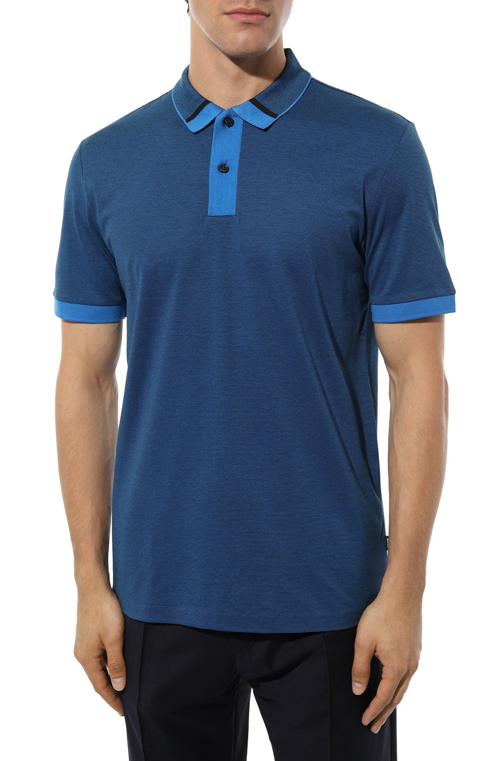 Хлопковое поло BOSS, арт. 50494991, фото 3