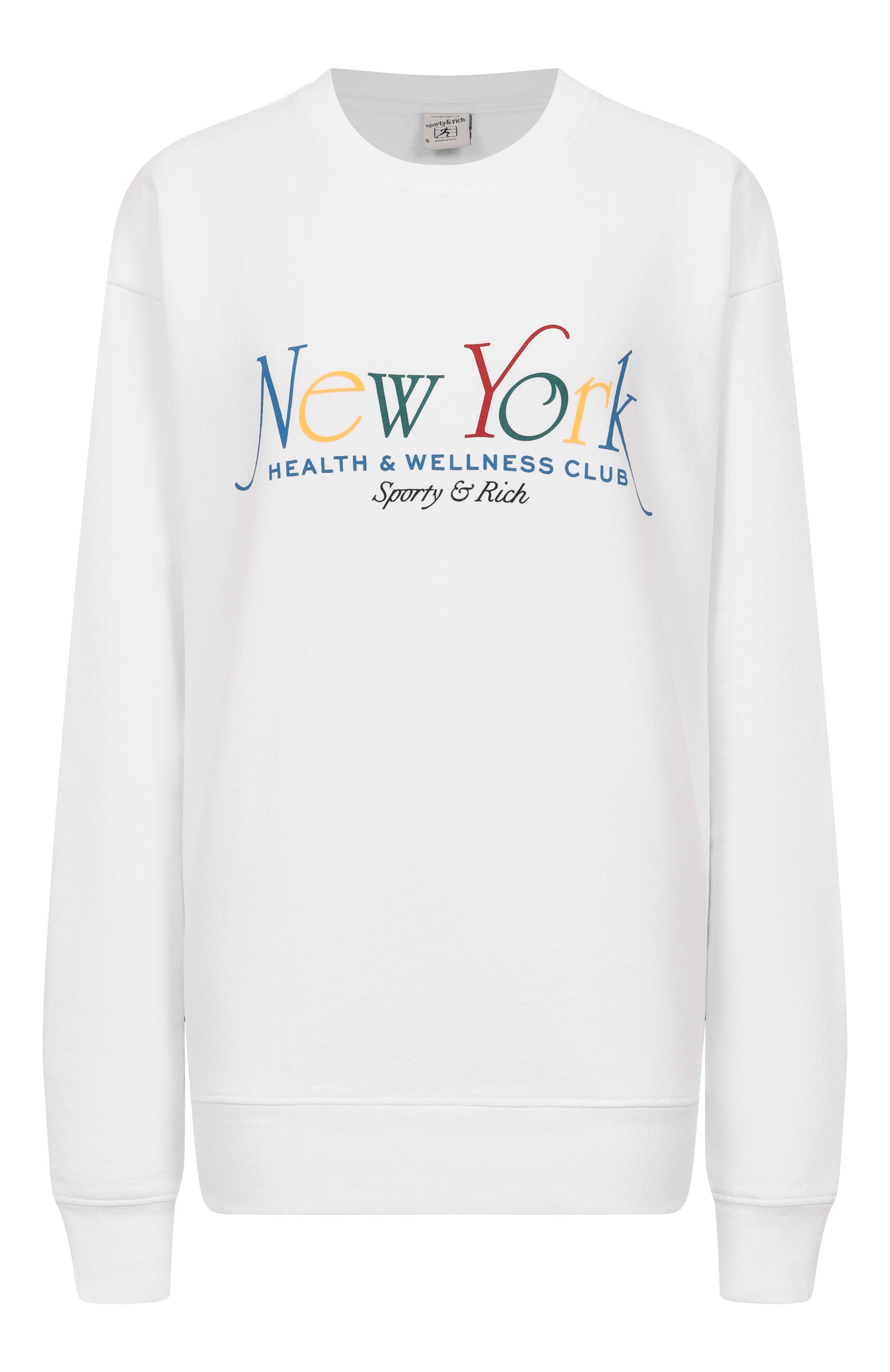 Хлопковый свитшот SPORTY AND RICH, арт. ST071622034WH57, фото 1