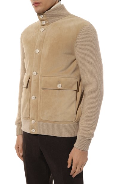 Комбинированный кардиган BRUNELLO CUCINELLI, арт. M0PCL1955, фото 3