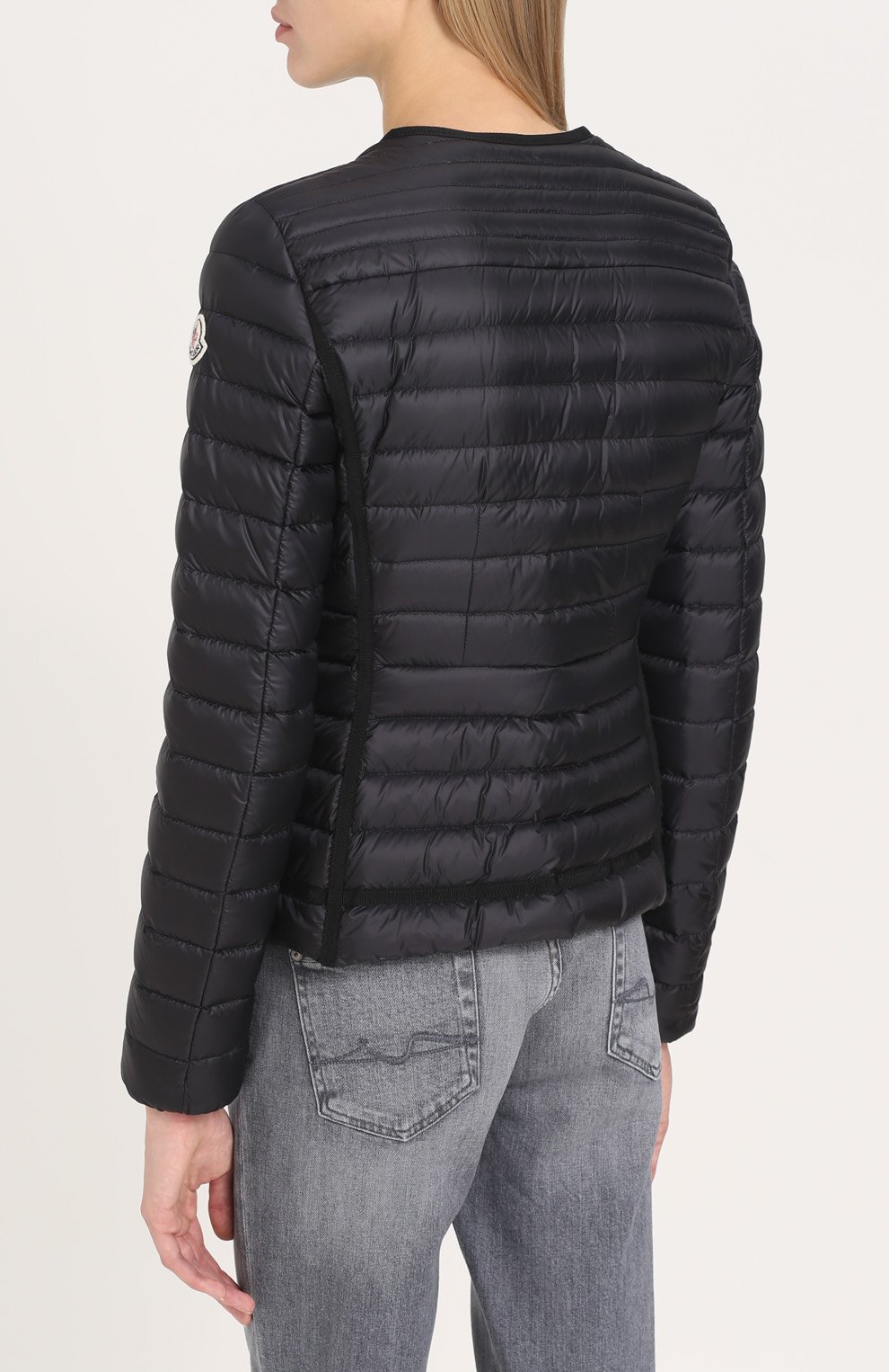 Стеганый приталенный пуховик с косой молнией MONCLER, арт. C1-093-45904-99-53048, фото 4