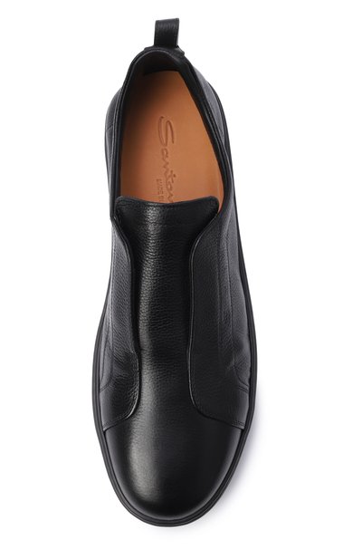 Кожаные кеды cleanic SANTONI черного цвета по цене 99500 руб., арт. MBCG22211NEATCKA, фото 5 Кожаные кеды cleanic SANTONI, арт. MBCG22211NEATCKA, фото 5