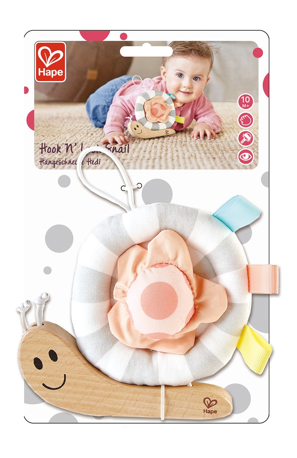 Подвесная игрушка улитка соня HAPE, арт. E8519_HP, фото 2