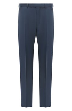 Мужские брюки из хлопка и кашемира ZEGNA синего цвета, арт. 729F00A7/77TB12 | Фото 1 (Материал внешний: Хлопок; Драгоценные камни: Проставлено; Длина (брюки, джинсы): Стандартные; Материал сплава: Проставлено; Случай: Повседневный; Силуэт М (брюки): Чиносы; Стили: Кэжуэл)