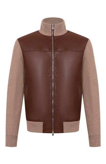 Мужской комбинированный бомбер BRUNELLO CUCINELLI, арт. MPWIN2059