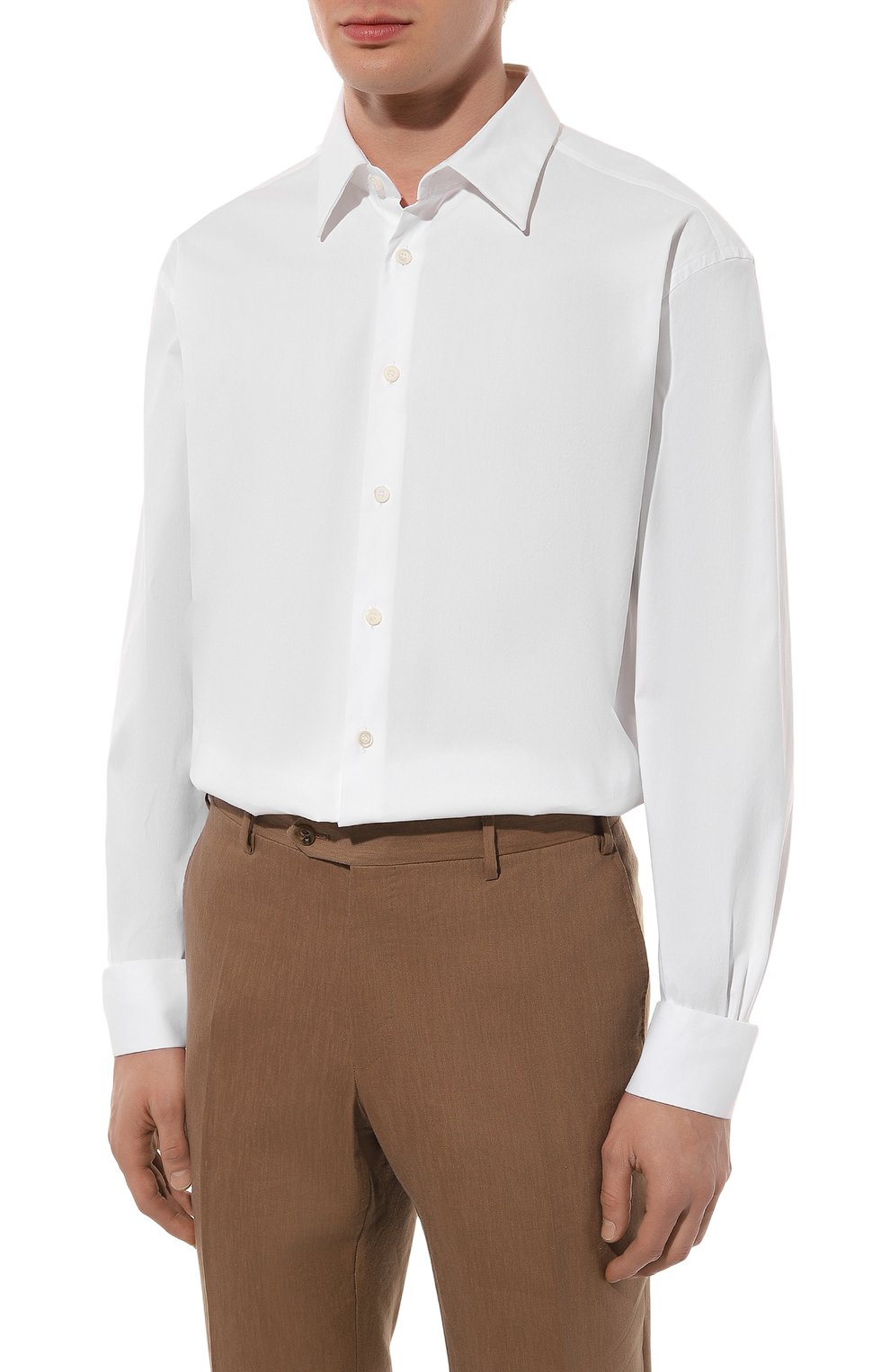 Хлопковая сорочка PRADA, арт. UCM473-F62-F0009, фото 4