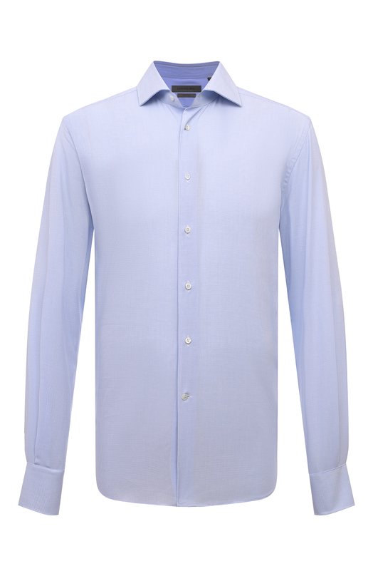 Хлопковая сорочка Corneliani 94P100-9411268 Голубой 94P100-9411268