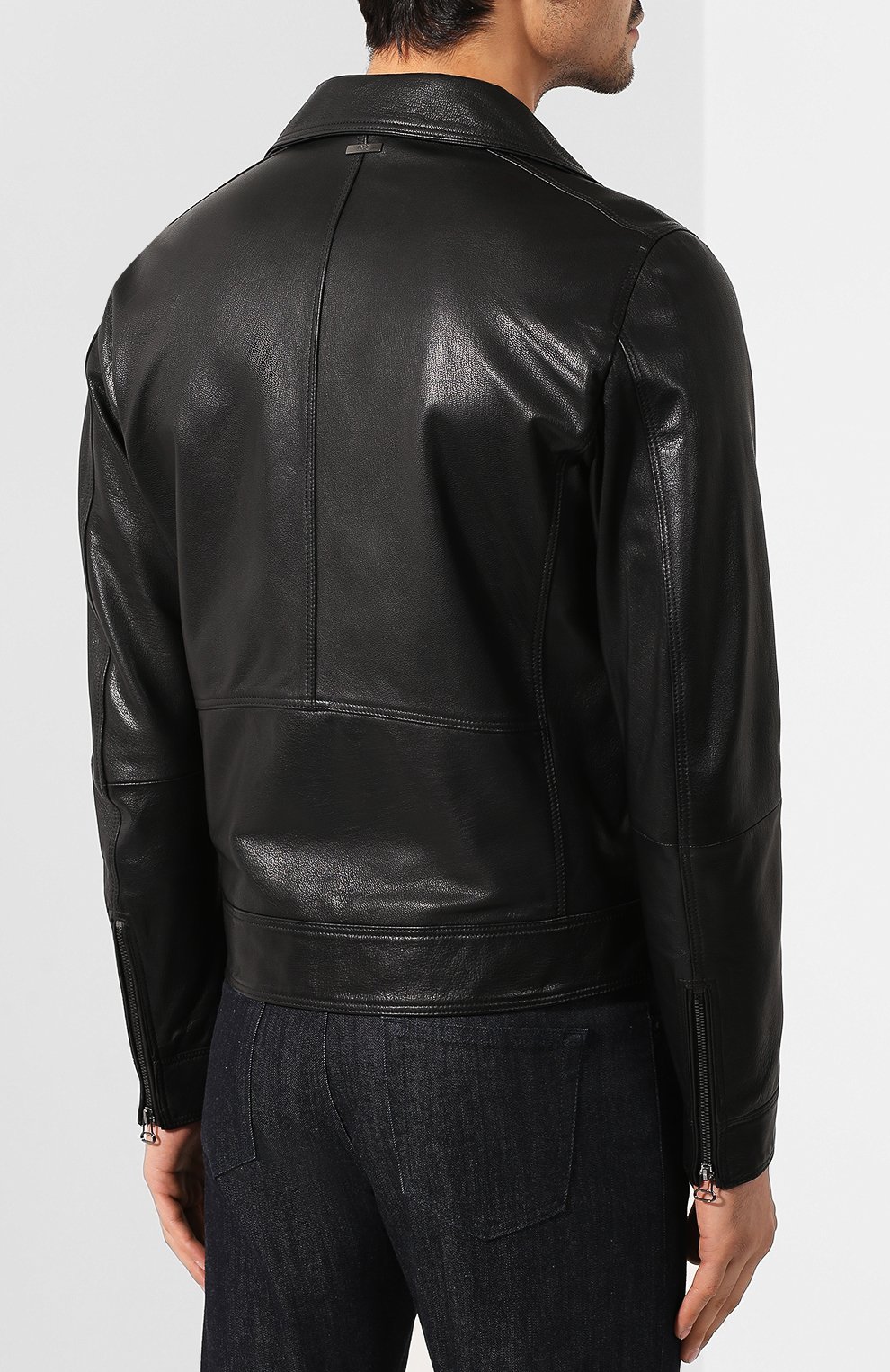 Кожаная косуха BOSS, арт. 50413032, фото 4