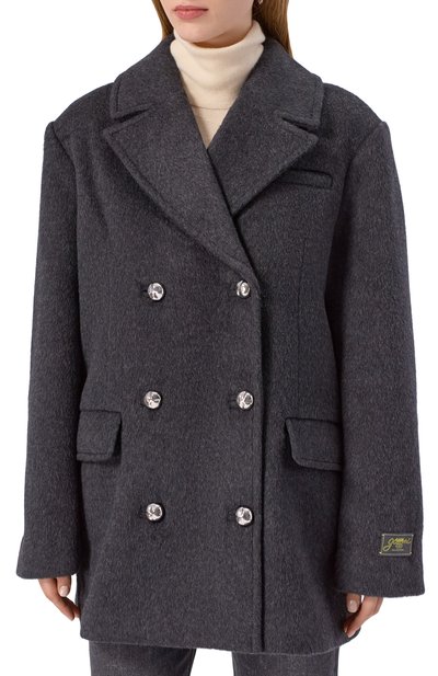 Шерстяное полупальто GANNI, арт. W0567, фото 3