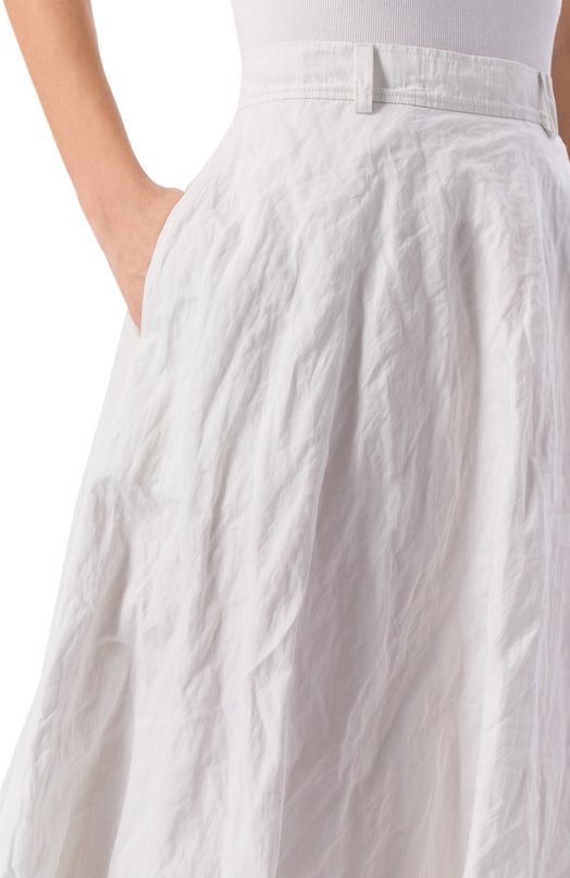 Хлопковая юбка Moschino A0121/0533 Белый  A0121/0533 Фото 5