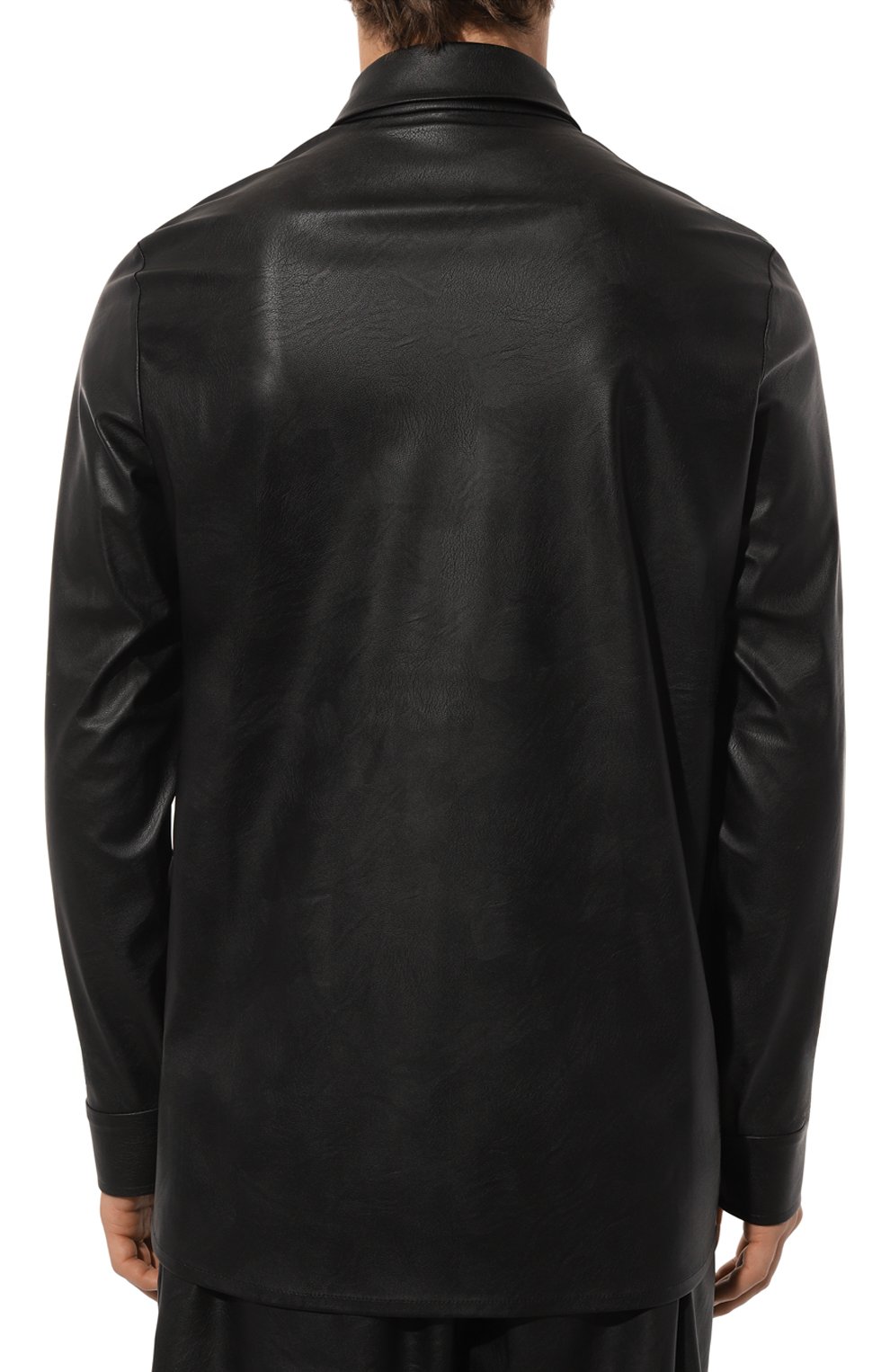 Рубашка из экокожи WHO_AM, арт. MS3-SVO243-BLK, фото 4