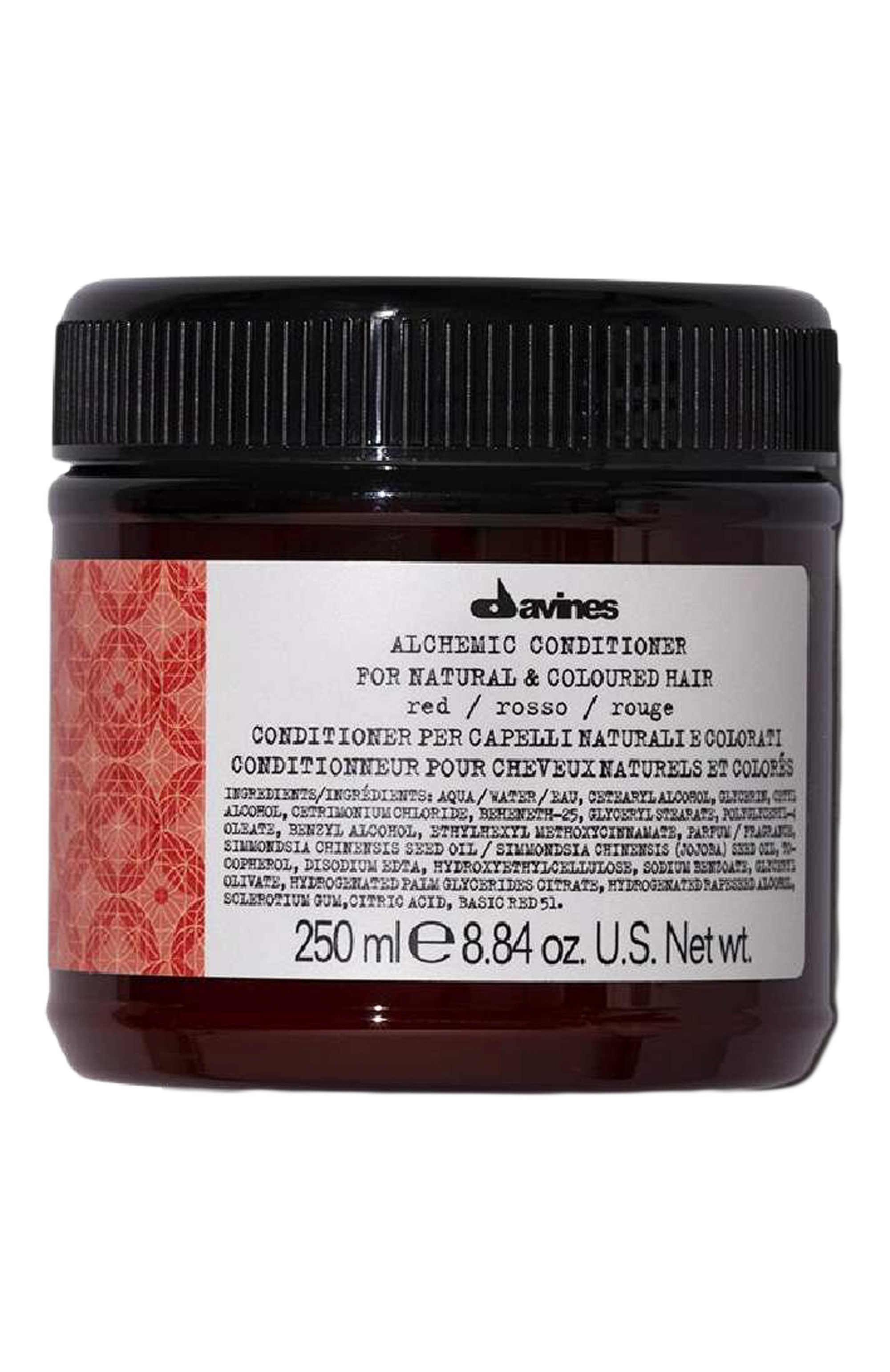 Кондиционер для натуральных и окрашенных волос alchemic, красный (250ml) DAVINES, арт. 67223, фото 1