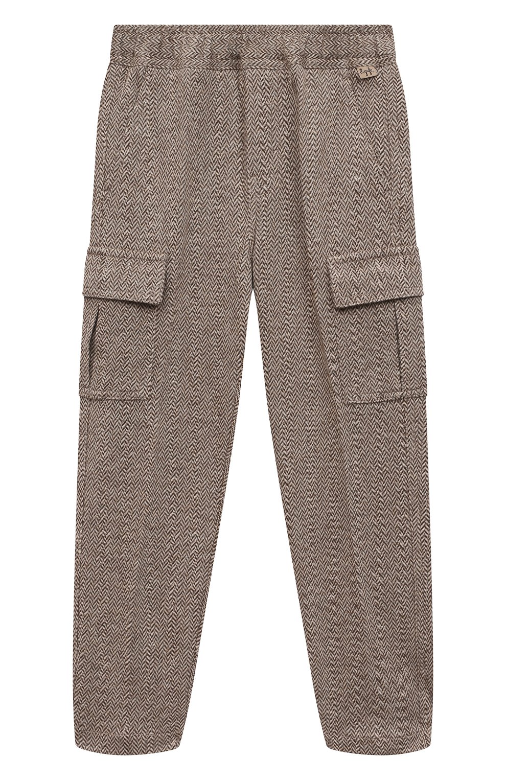 Хлопковые брюки IL GUFO бежевого цвета по цене 19300 руб., арт. A23PL393M5031/10A-14A, фото 1 Хлопковые брюки IL GUFO, арт. A23PL393M5031/10A-14A, фото 1