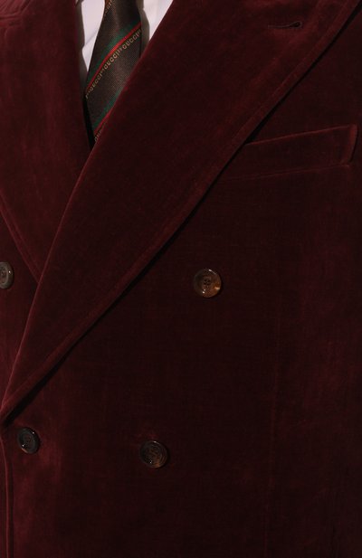 Пиджак из хлопка и льна GUCCI, арт. 661279 Z328H, фото 5