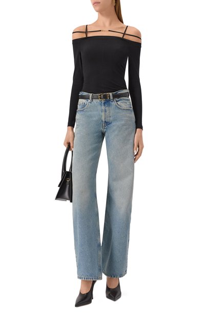 Хлопковый топ JACQUEMUS черного цвета по цене 31500 руб., арт. 23H233JS165, фото 2 Хлопковый топ JACQUEMUS, арт. 23H233JS165, фото 2