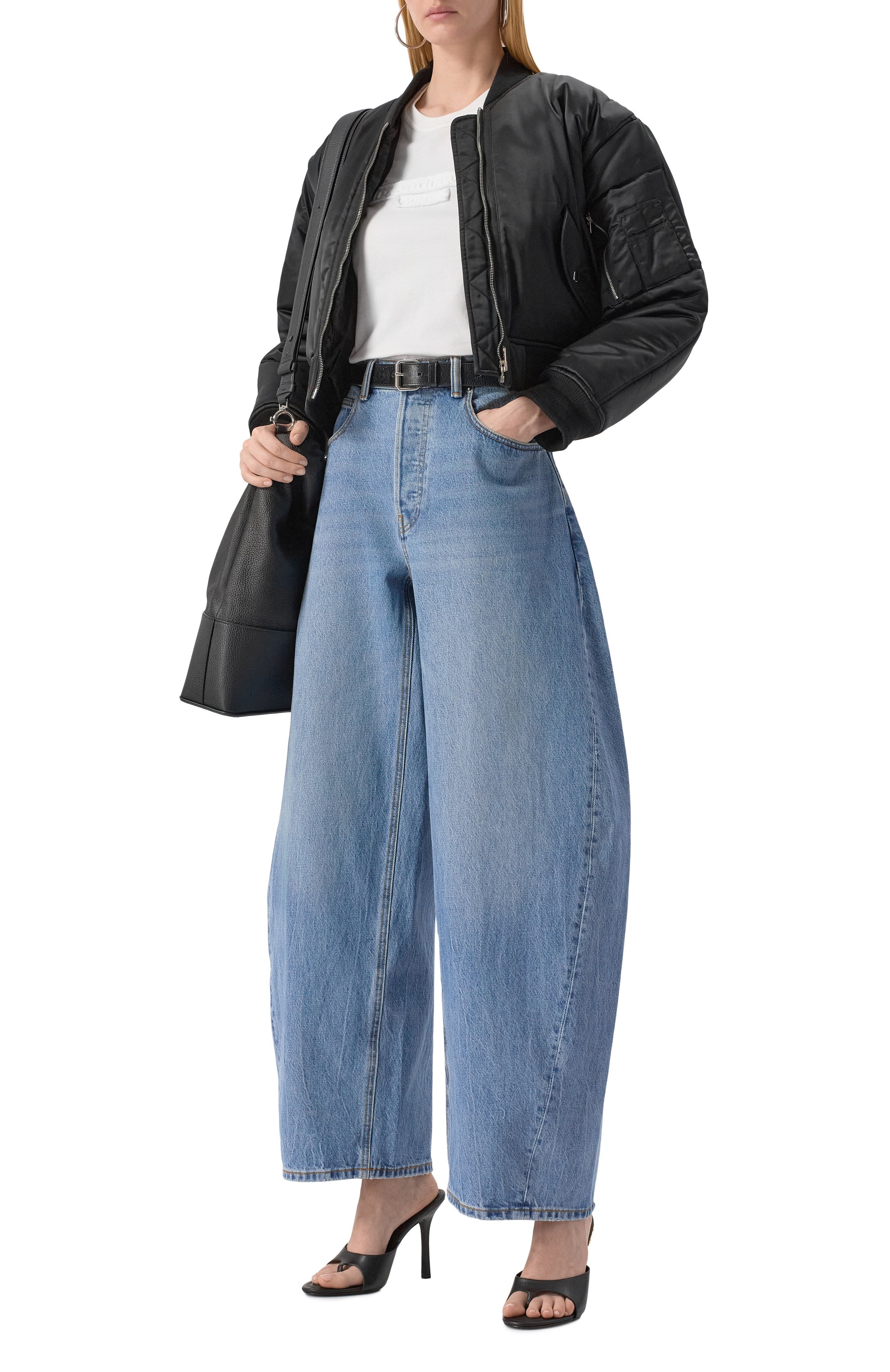 Хлопковая футболка ALEXANDER WANG белого цвета по цене 36650 руб., арт. 1CC1251991, фото 2 Хлопковая футболка ALEXANDER WANG, арт. 1CC1251991, фото 2