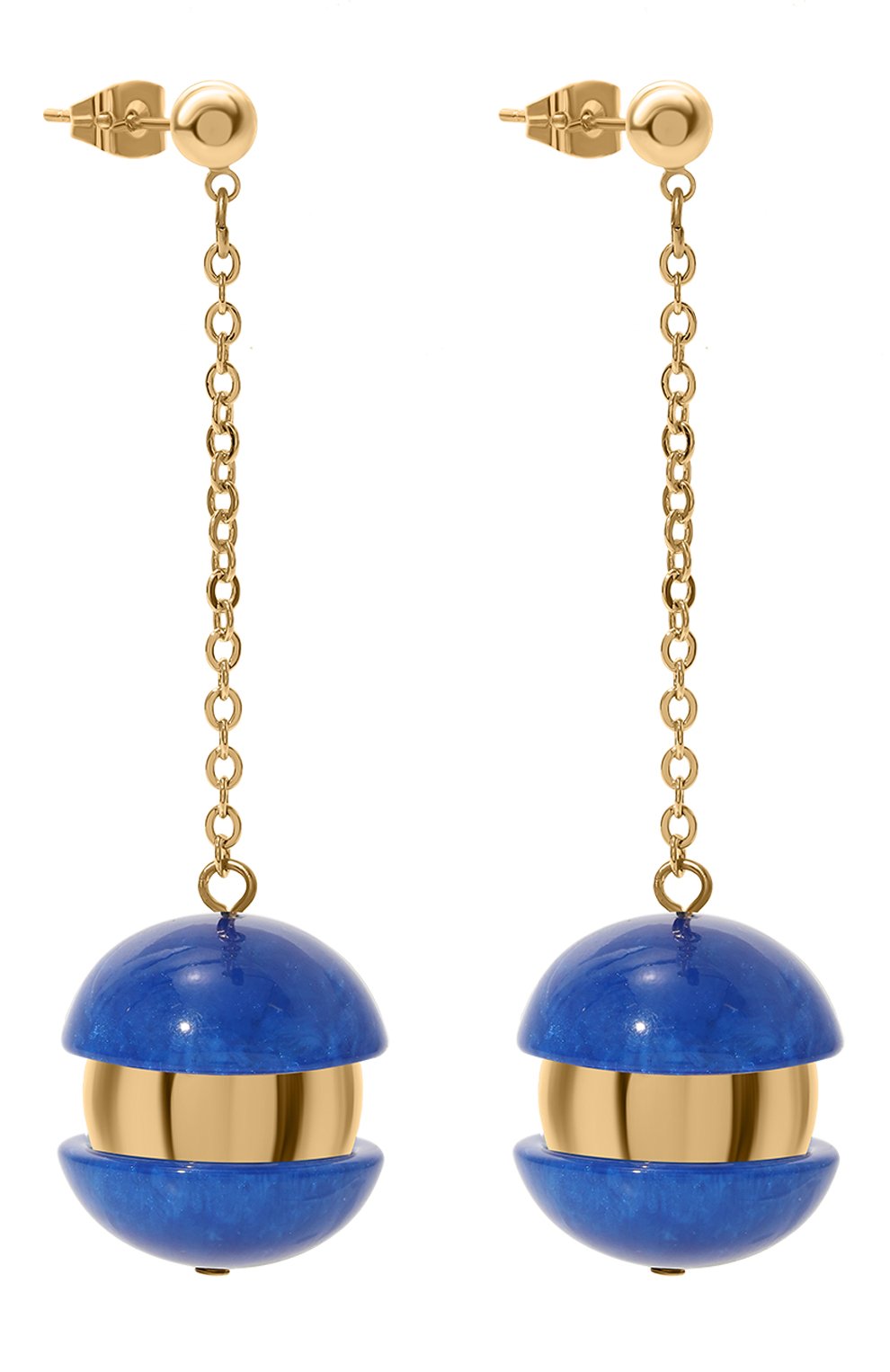 Серьги CRYSTALLINE JEWELLERY синего цвета по цене 12760 руб., арт. 383С, фото 3 Серьги CRYSTALLINE JEWELLERY, арт. 383С, фото 3