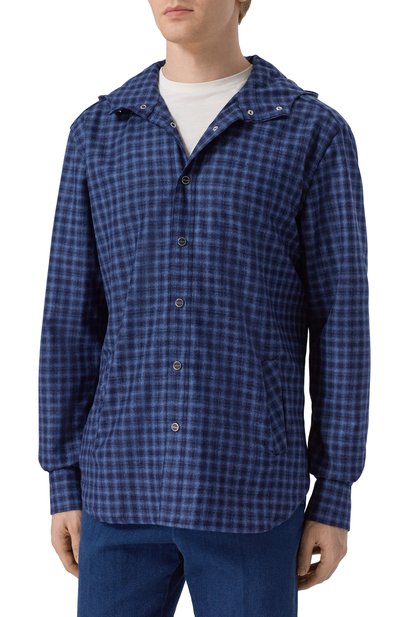 Рубашка из шерсти и кашемира KITON, арт. UMCMARK0167G39, фото 3