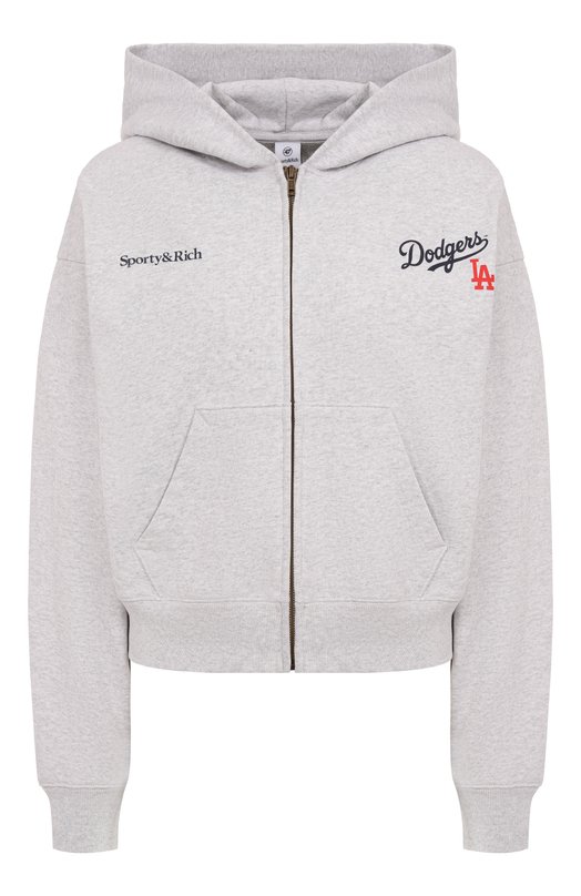 Хлопковая толстовка Sporty and Rich ST068627666GY03 Серый ST068627666GY03