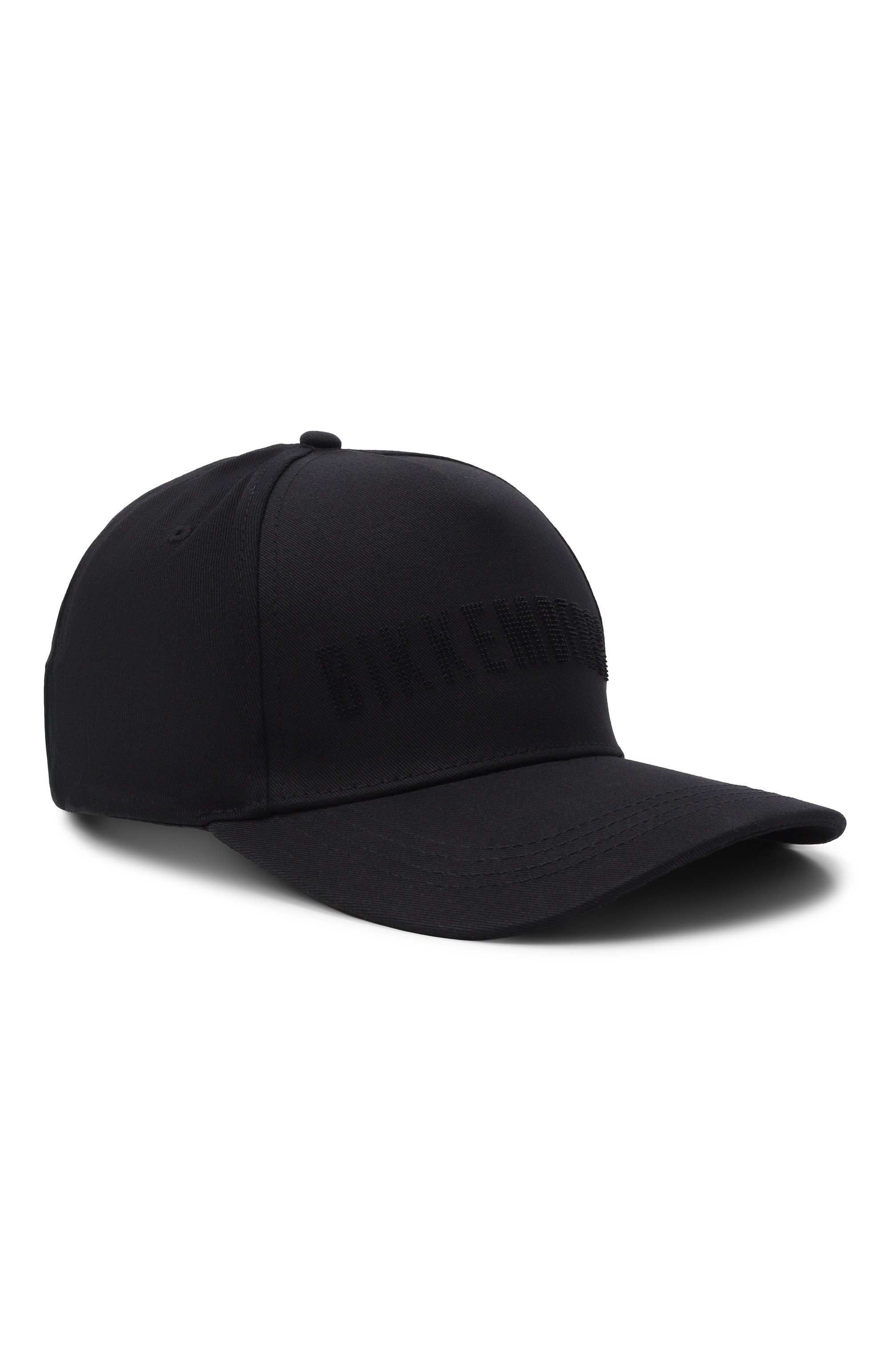 Хлопковая бейсболка DIRK BIKKEMBERGS черного цвета по цене 3935 руб., арт. BKCP01341T, фото 1 Хлопковая бейсболка DIRK BIKKEMBERGS, арт. BKCP01341T, фото 1