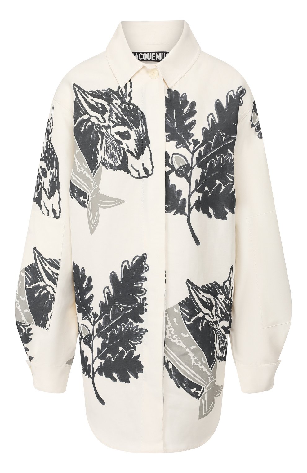 Рубашка из смеси хлопка и вискозы JACQUEMUS, арт. 193SH06/37153, фото 1