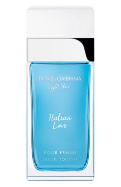 Туалетная вода light blue italian love (25ml) DOLCE & GABBANA бесцветного цвета, арт. 30701859DG | Фото 1 (Обьем косметики: 100ml; Тип продукта - парфюмерия: Туалетная вода; Ограничения доставки: flammable)