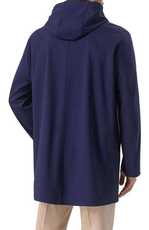 Шерстяная парка Kiton UW2078V0835F01 Синий  UW2078V0835F01 Фото 4