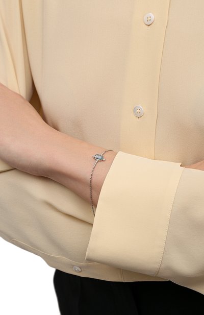 Браслет-цепочка с голубым топазом MOONKA, арт. ai-br-tpz, фото 2