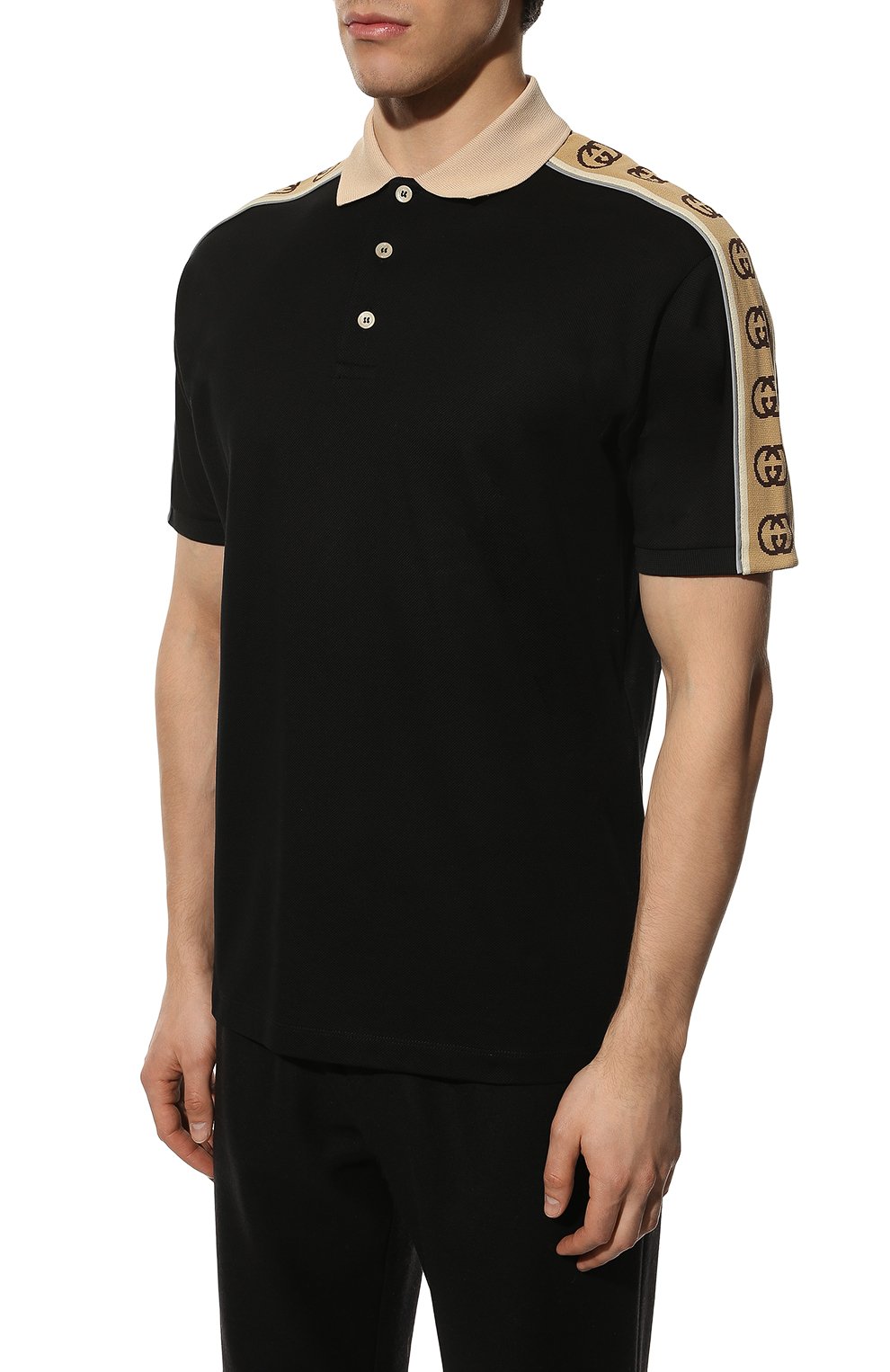 Хлопковое поло GUCCI, арт. 598949/XJB0Q, фото 3