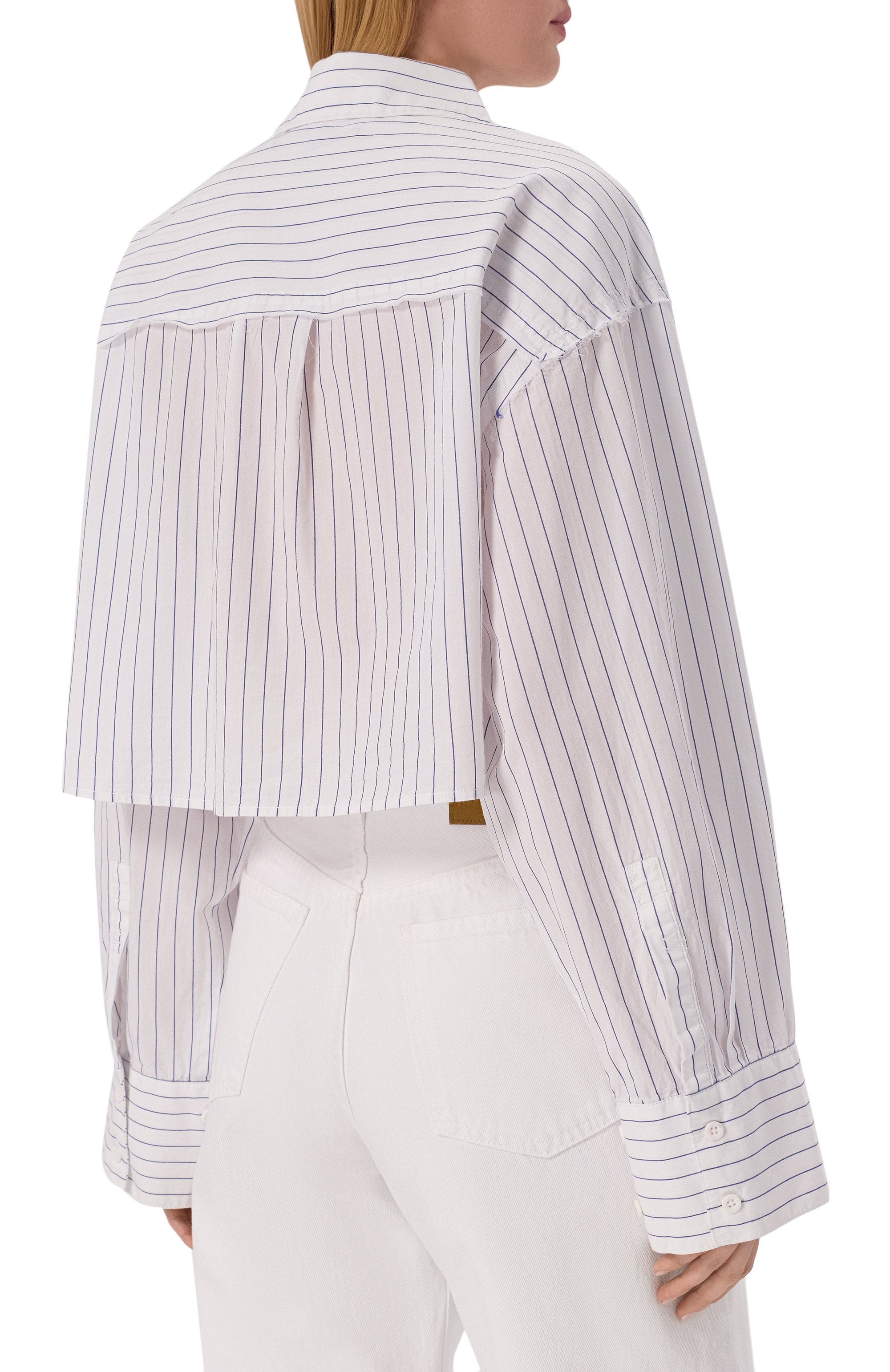 Хлопковая рубашка KSUBI белого цвета по цене 23150 руб., арт. WSP25SH004, фото 4 Хлопковая рубашка KSUBI, арт. WSP25SH004, фото 4